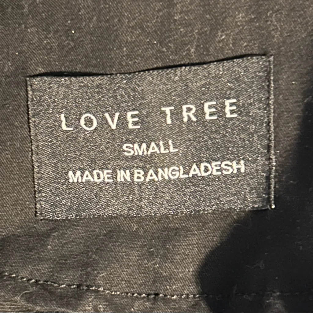 Love Tree Black Utility Cargo Vest Size Small | Lightweight Zip Front Jacket - Image 5