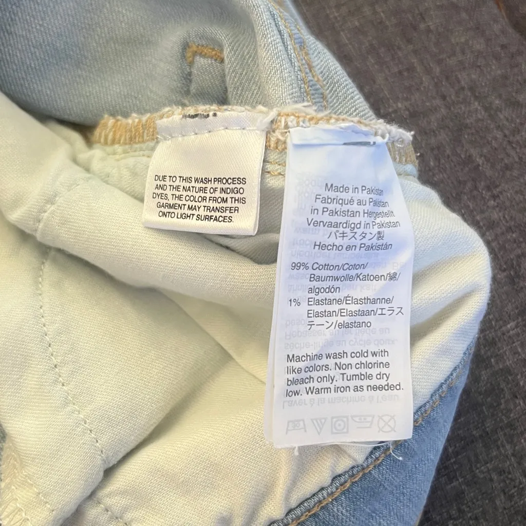 J Crew Light Blue Women's Denim cut off Shorts. Size 28 - Image 3