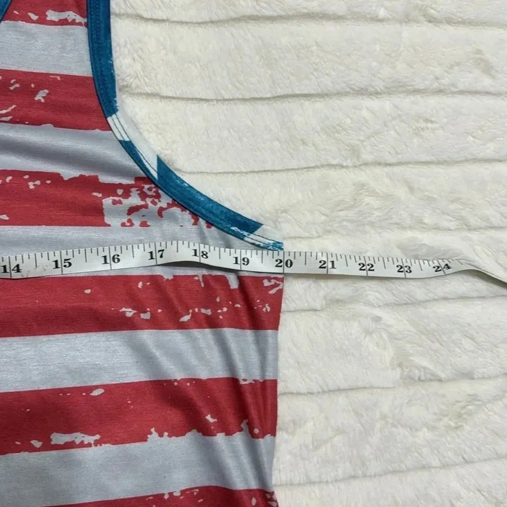 2/15 American Flag Tank Top Size L - Image 4