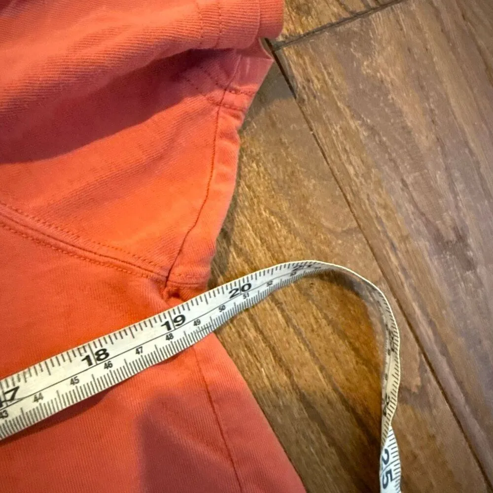 L.L. Bean reddish orange 100% cotton crewneck crop tshirt small Red - Image 7