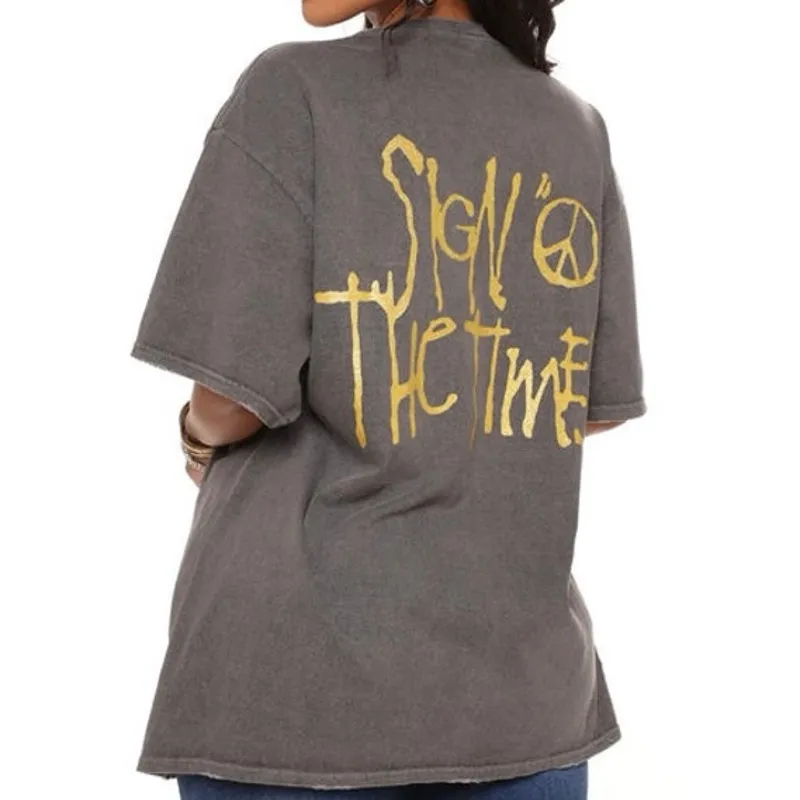 PRINCE Sign O' The Times Tee in Black Wash, Size S / M, New without Tag - Image 2