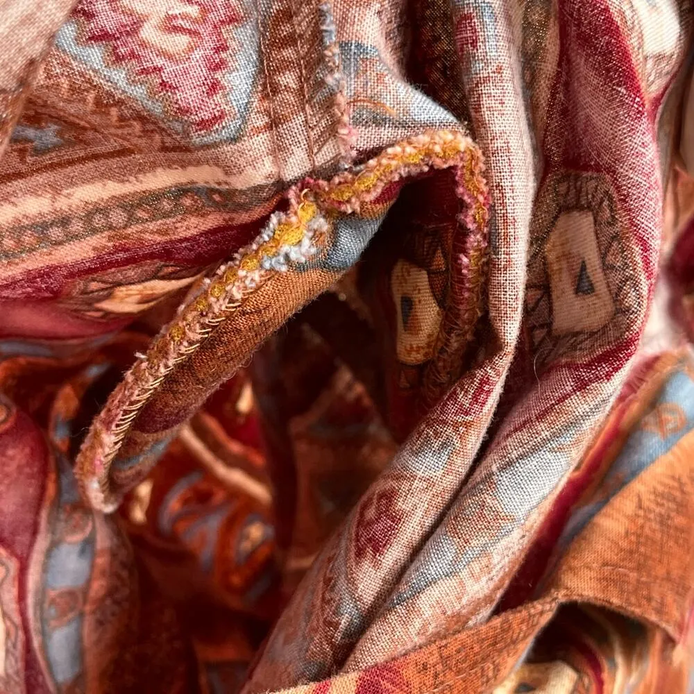 Roper Women's Vintage Western Cropped Long Sleeve Top Size XL Red - Image 6