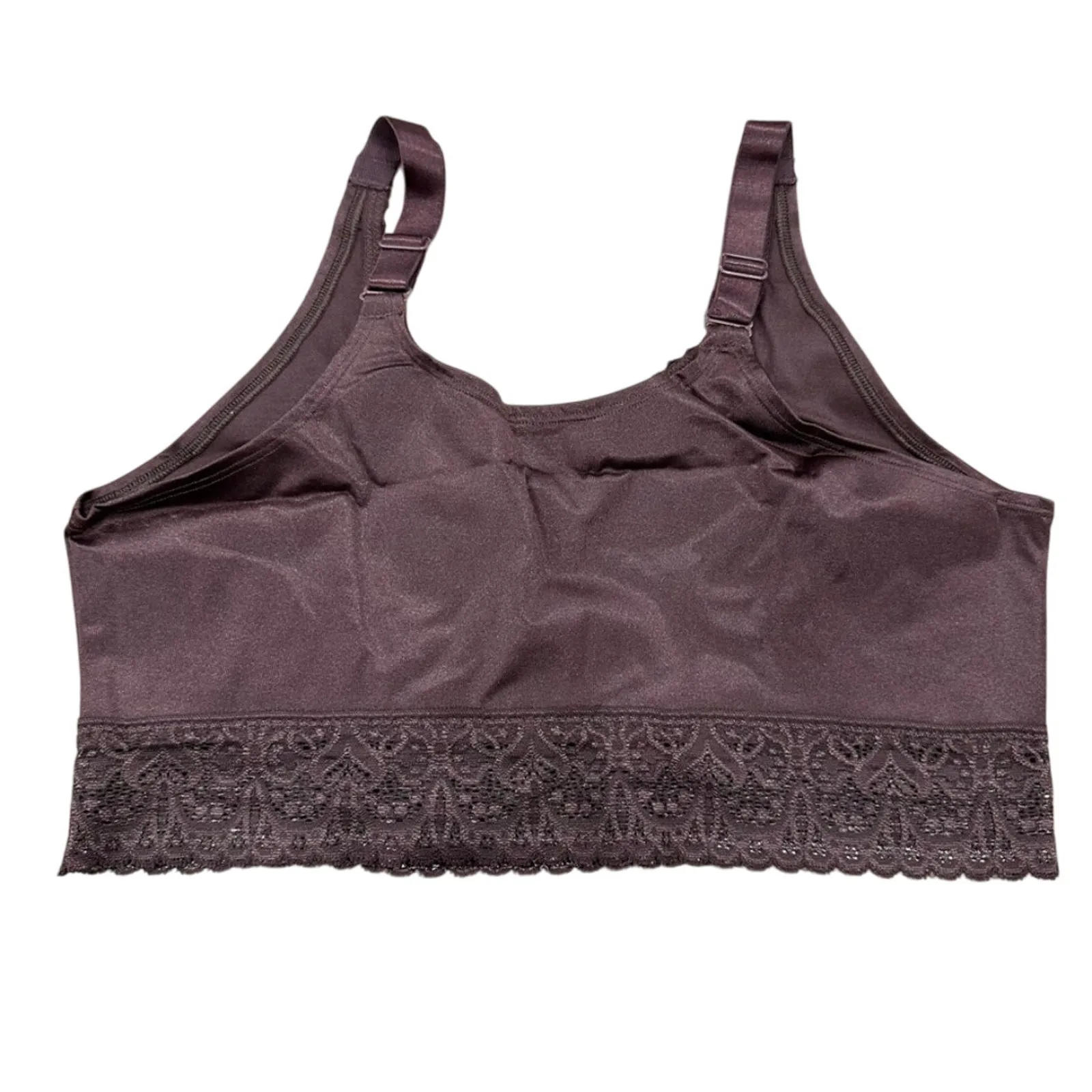 Brand New Ruby Ribbon Women's Size 46 Purple Lace Bralette Bra Demiette - Image 5