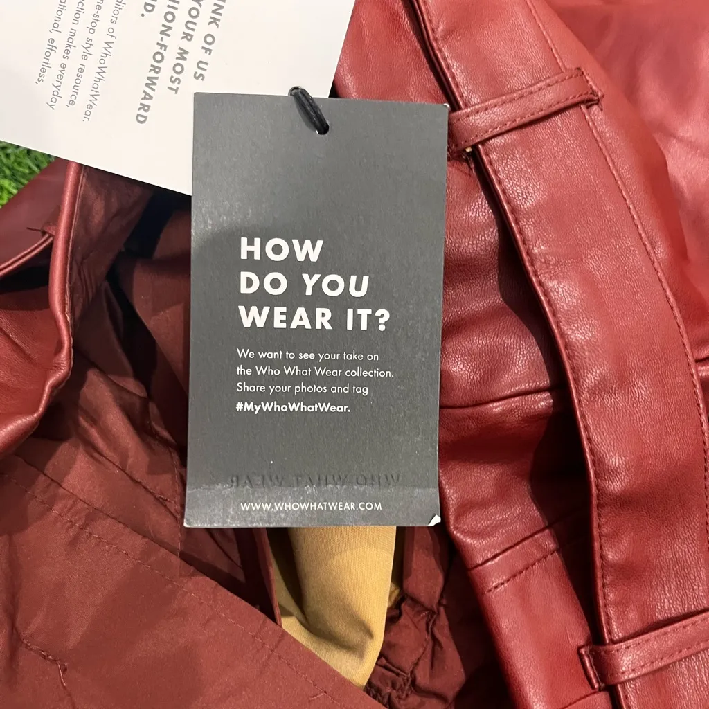 Who What Wear Faux Leather Straight Leg Pants 12 - Image 9