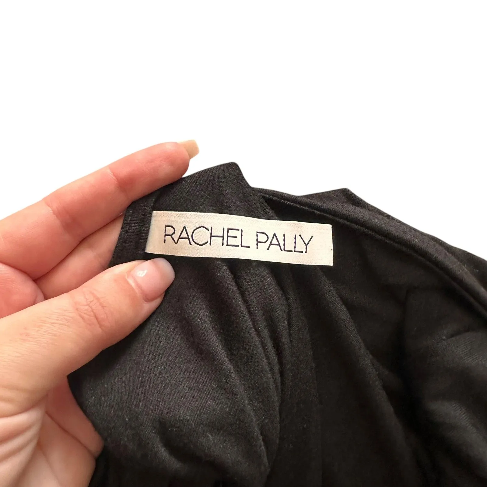 RACHEL PALLY Jersey Open Back Maxi Dress Black Small‎ - Image 4