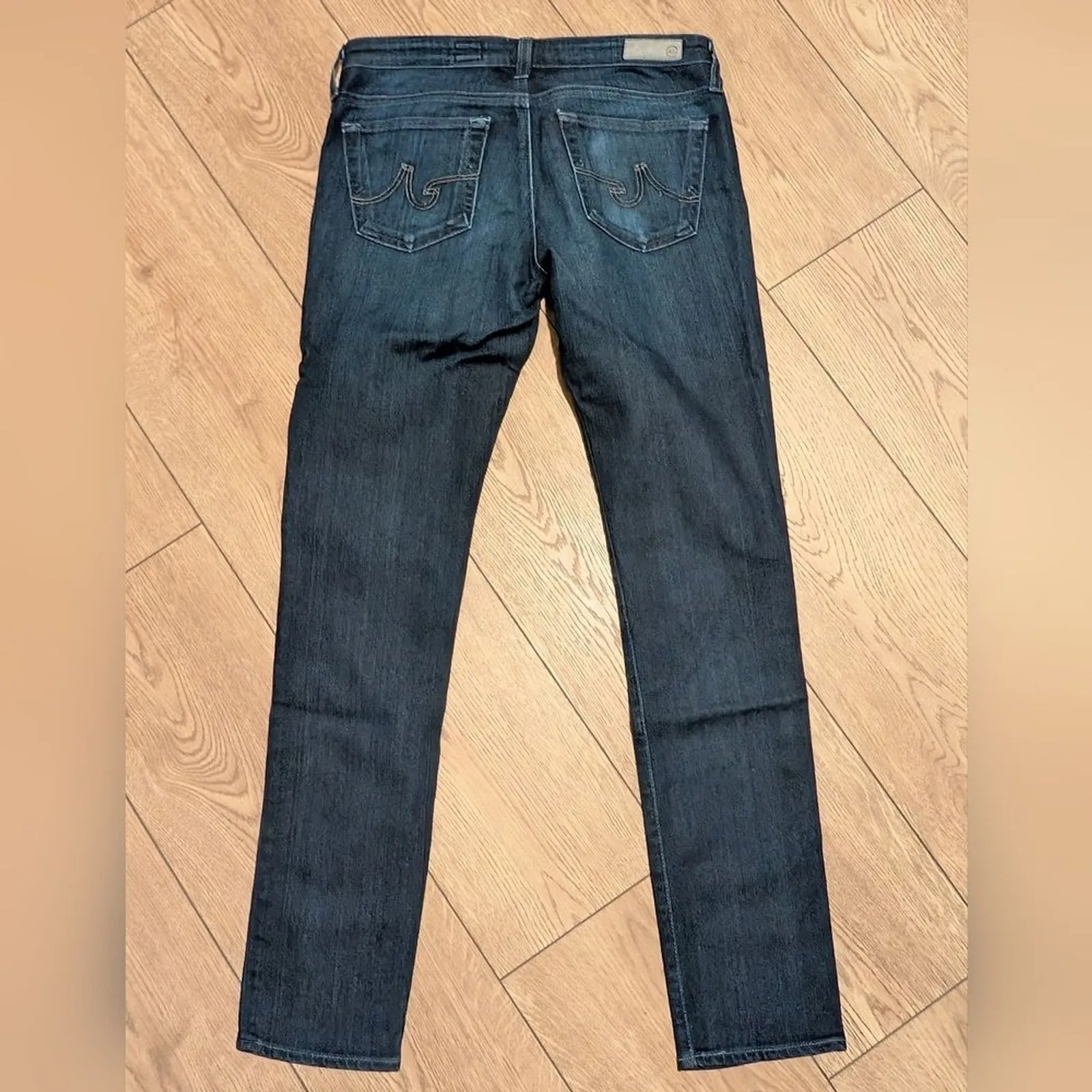 AG The Stilt Cigarette Leg Jeans Womens 27 Dark Denim Adriano Goldschmied Skinny - Image 2