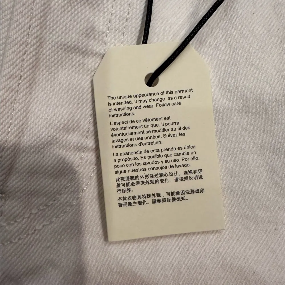 New Levi's Premium Shorts 29 Women's 501 Original Fit High Rise White Boho 2.5" - Image 6