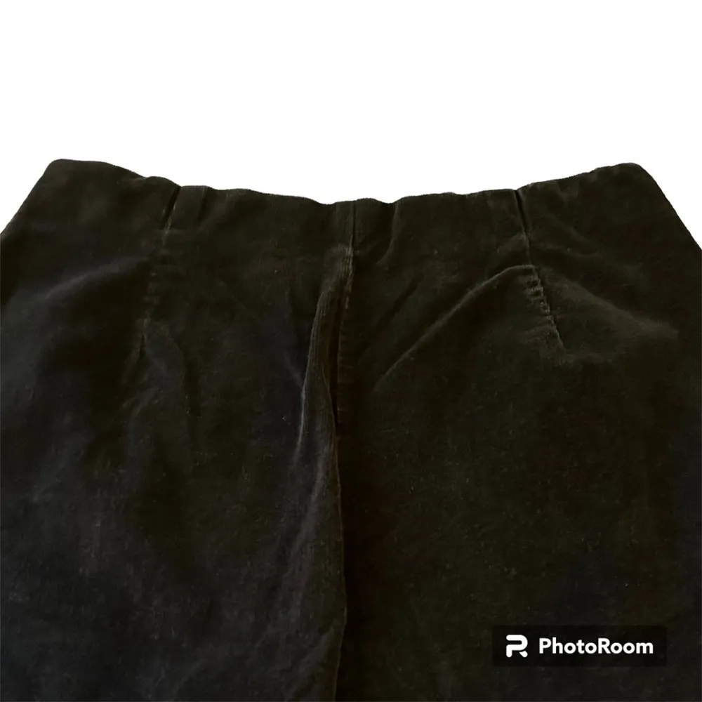 dressbarn Woman Black Stretch Elastic Waistband Crop Corduroy Pants Size 24W - Image 6