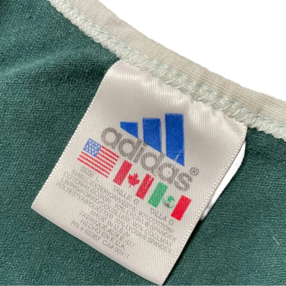 Classic Vintage 90s Adidas Green Crop Tank Top Women’s Size Large A3 - Image 2