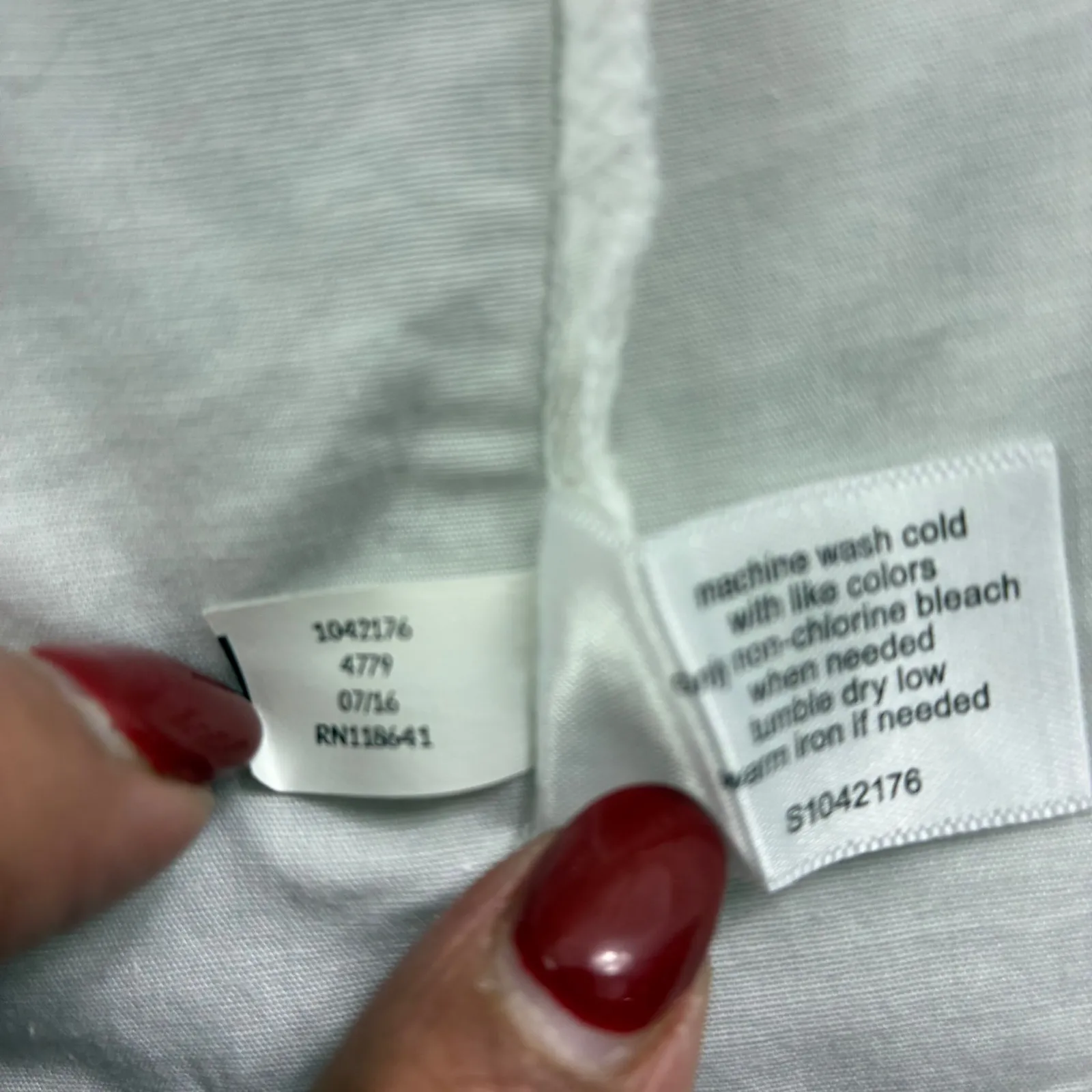 Lane Bryant White Button Down Shirt Tie Waist Long Sleeve Women Plus Size 18 - Image 8