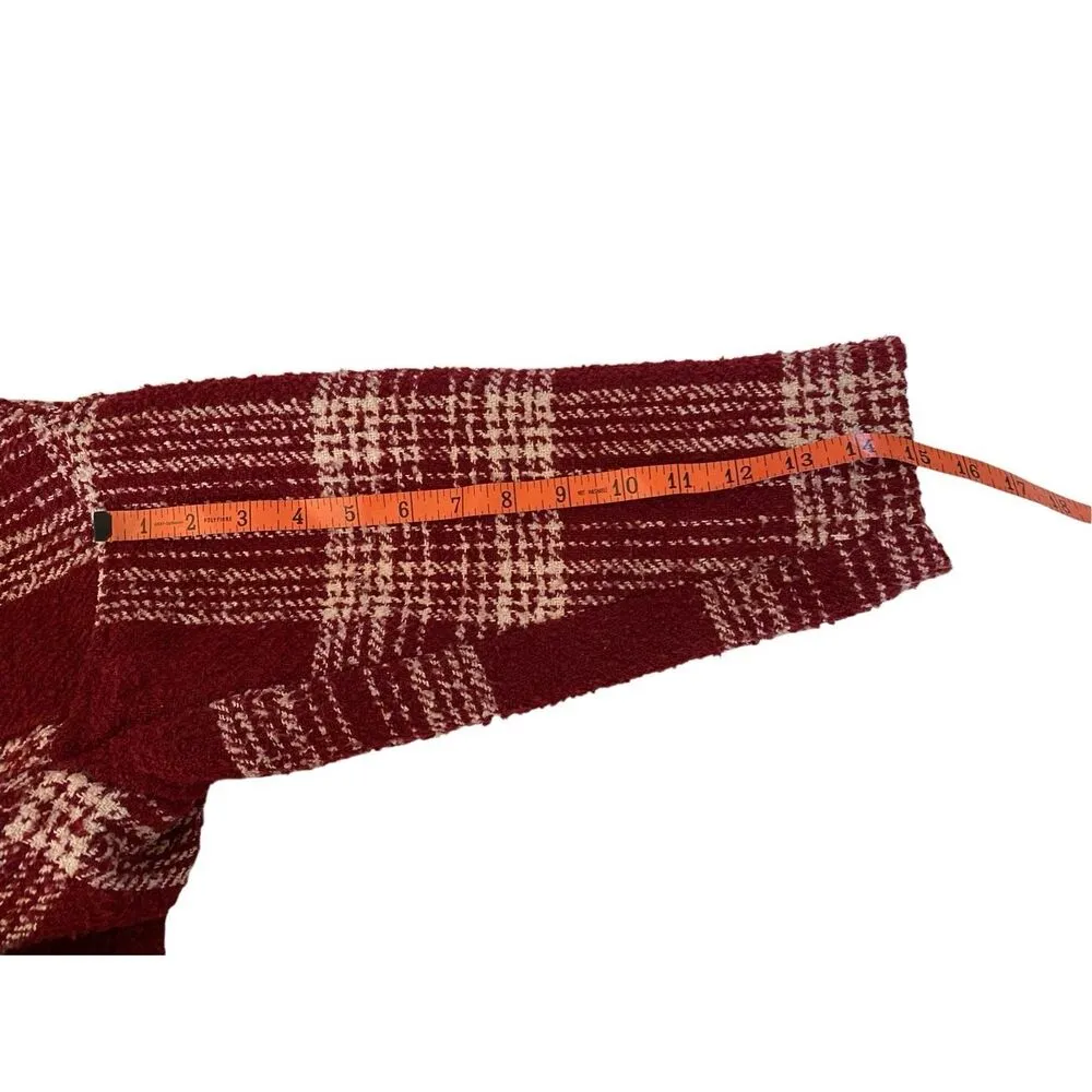 Helencsc Tweed Winter Coat Peacoat Jacket Fall Spring Outdoors Boho Bohemian Blue Size XXL - Image 10