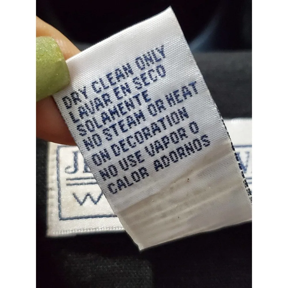 Jessica Howard Women Black Linen Half Sleeve Jacket & Dress 2 Pc's Suit Size 16 - Image 9