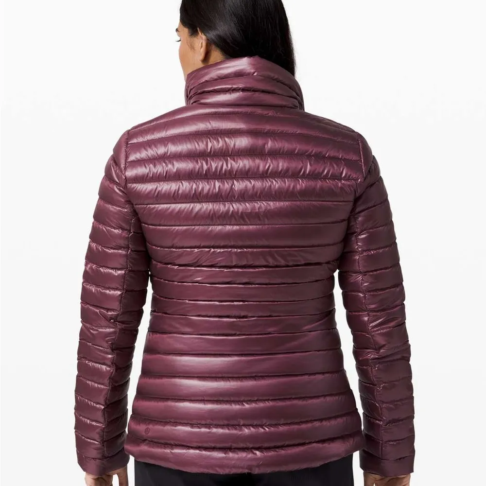 Women’s Lululemon Burgundy Pack it Down Shine Puffer Jacket Bordeaux Drama 2 - Image 2