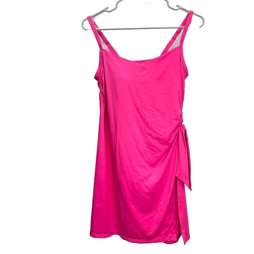NWT Lands' End‎ Hot Pink One Piece Sweetheart Swim Dress Skirt Swimsuit Size 6 - Image 6
