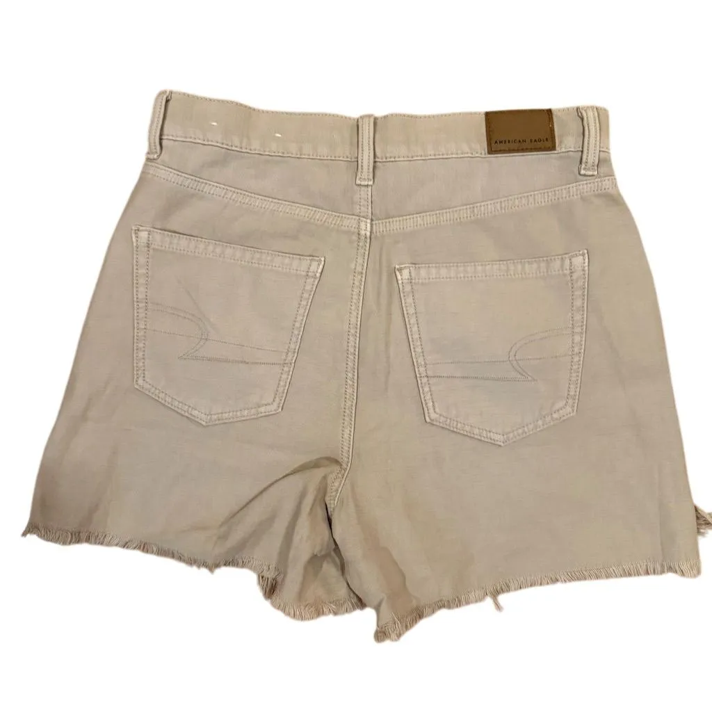 American Eagle Women's Highest Rise Mom Shorts Beige Size 4 Casual Tan - Image 6