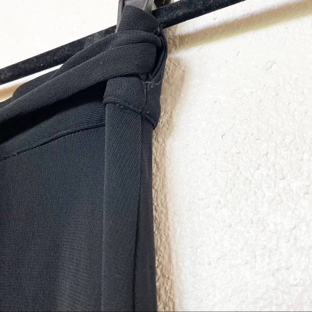 Amanda Uprichard Viscose Black Wrap Skirt Size Medium - Image 10