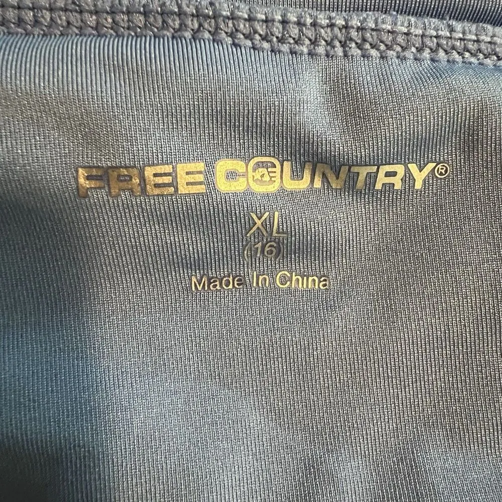 Free Country Skort XL Golf Tennis Pickleball Nylon Gray Blue - Image 3