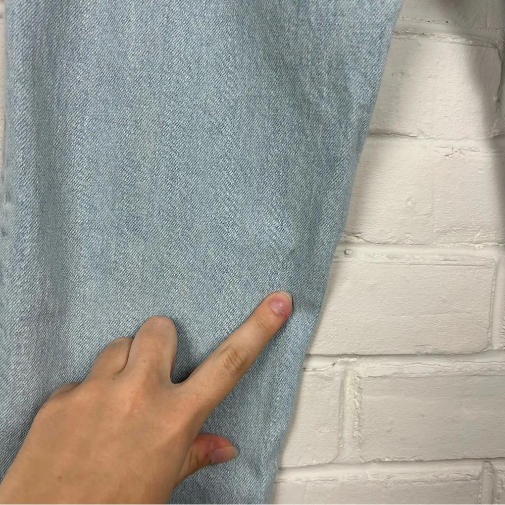 Zara Classic Straight Leg Distressed Jeans Size 4 - Image 12