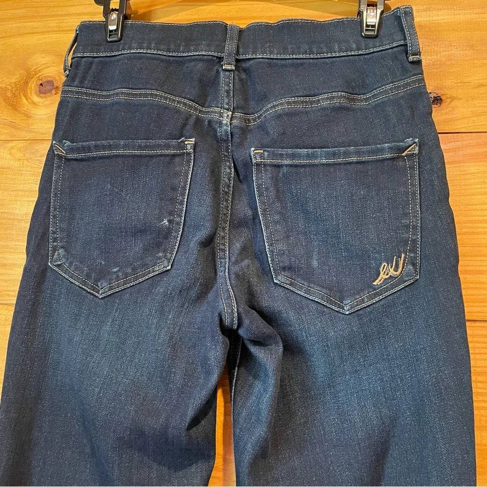 Express Jeans High Rise Legging Dark Wash Skinny Jeans 0 - Image 4