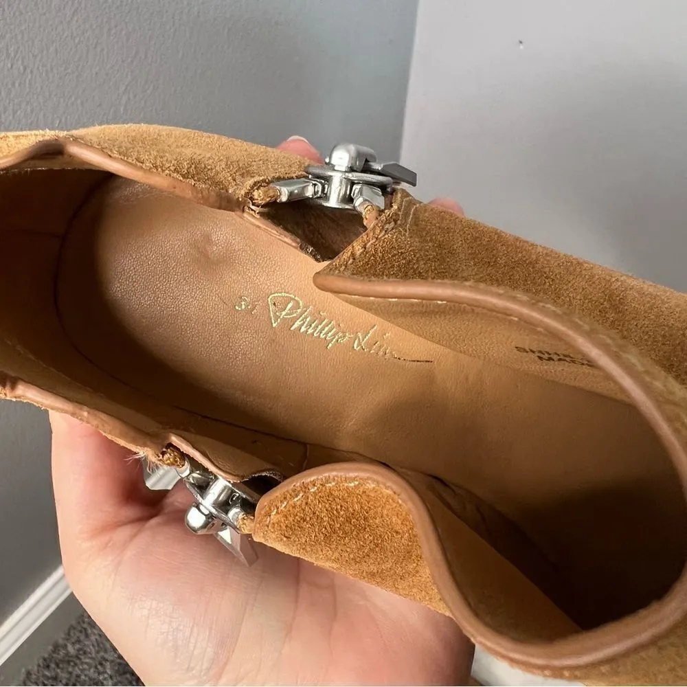 Sz 7/37 3.1 Phillip Lim Carmel Ankle Zip Booties - Image 7