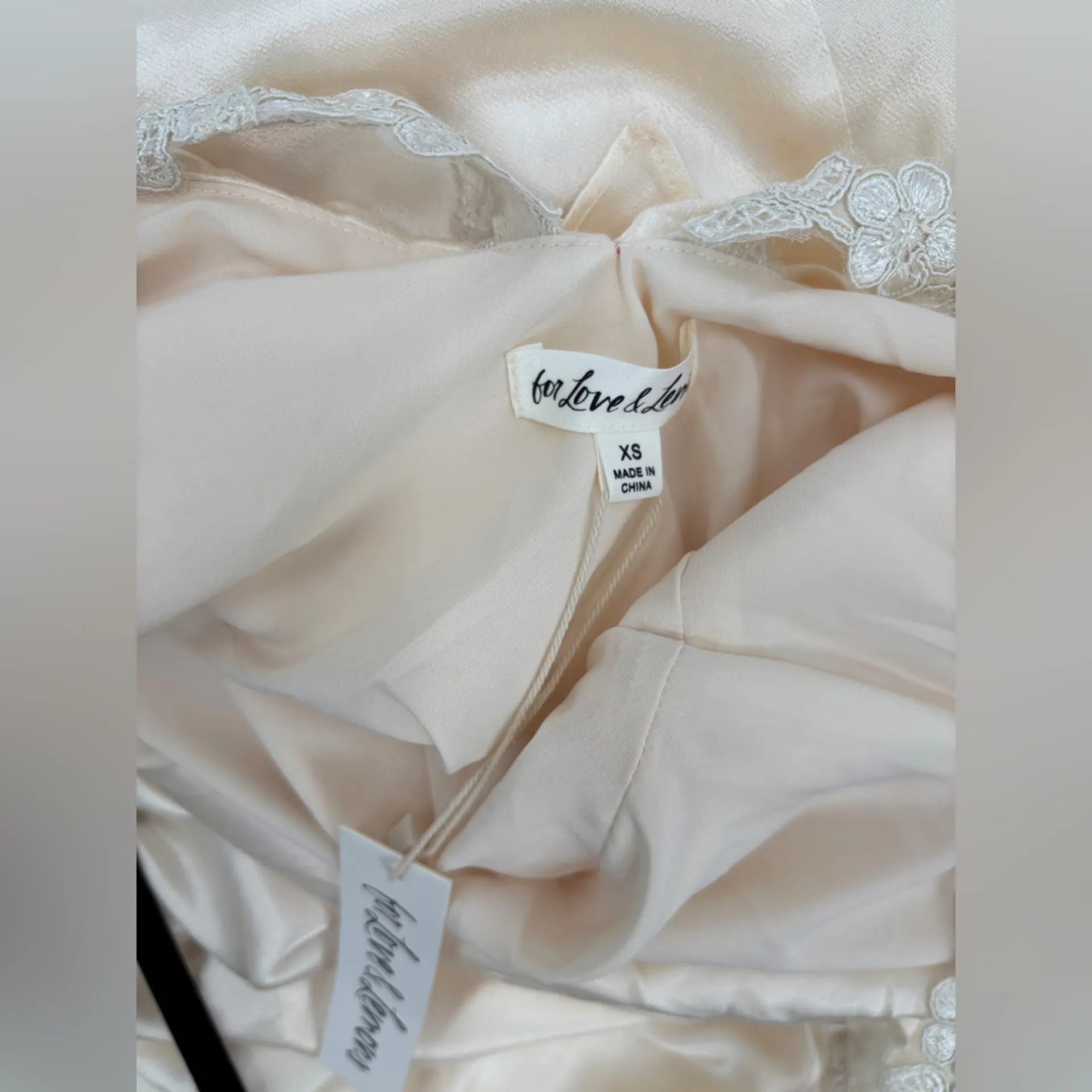 For Love & Lemons Pearl Bridal Dress in Ivory - Image 13