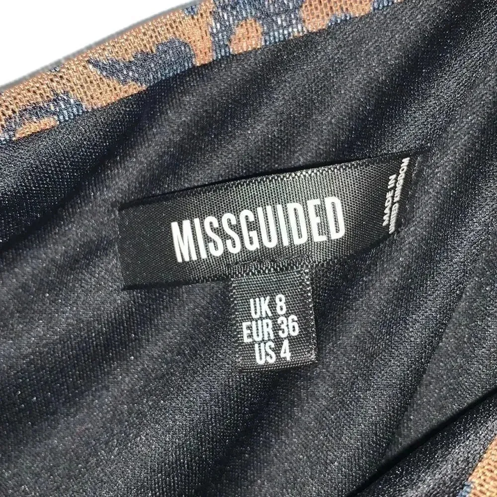 Missguided Leopard Ruched Mesh Top - Image 6