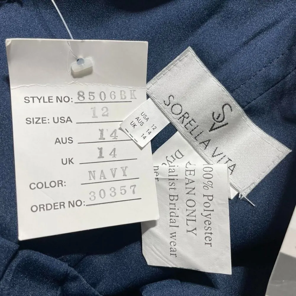 NEW Sorella Vita Size 12 Dress Sleeveless Blue - Image 7