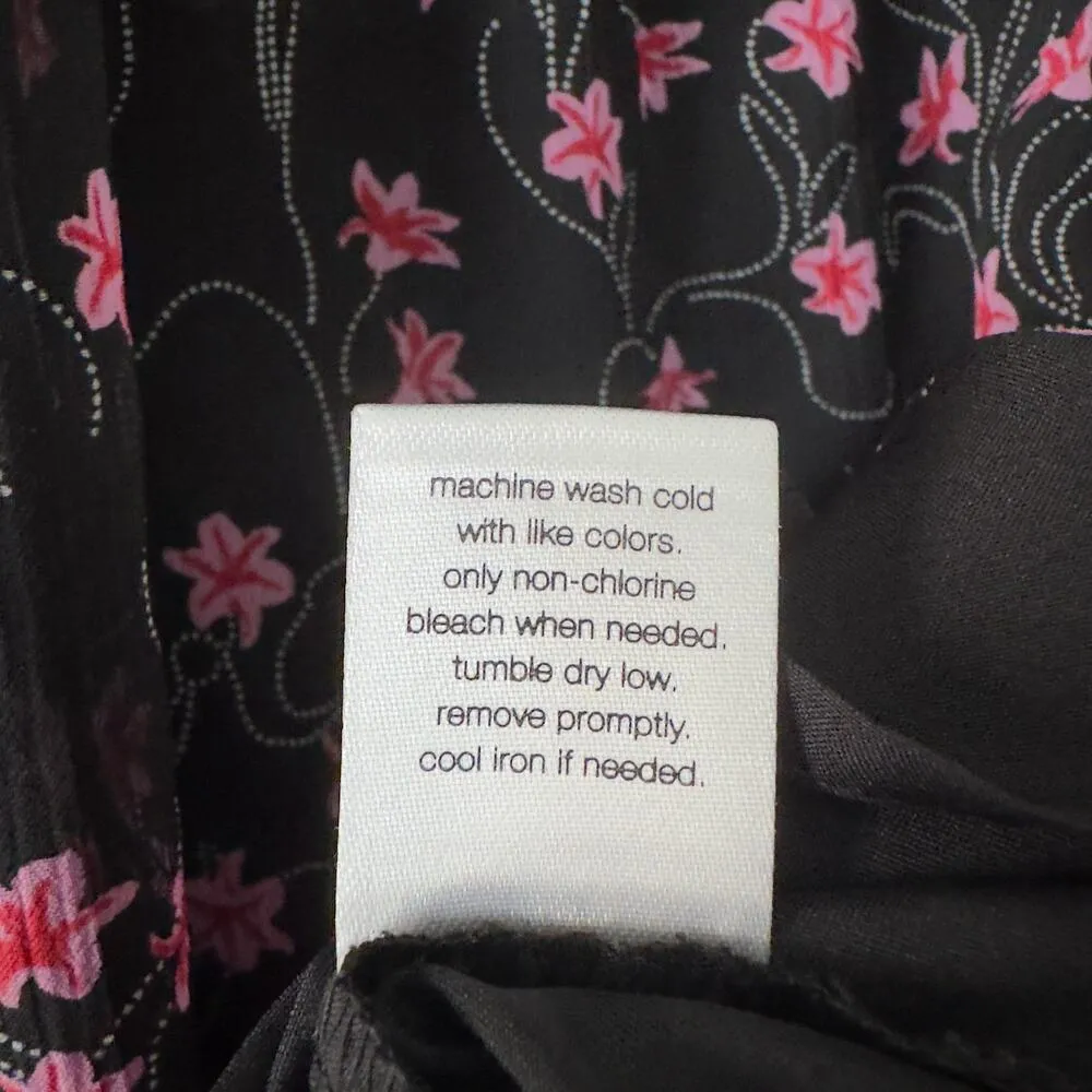 Elizabeth and James Smocked Mock Neck Long Sleeve Top Floral Tank Lined Pattern - Image 11