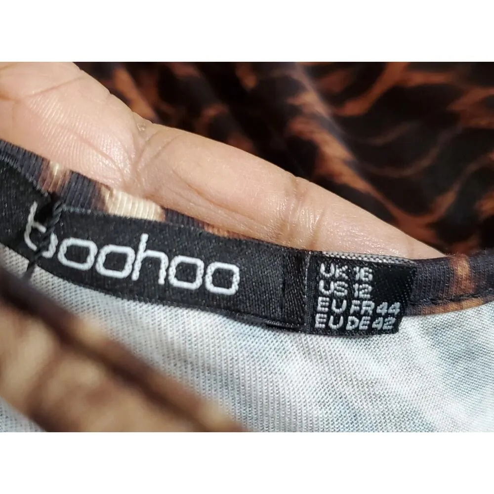 Boohoo Women's Multicolor Polyester V-Neck Sleeveless Casual Romper Size 12 - Image 8