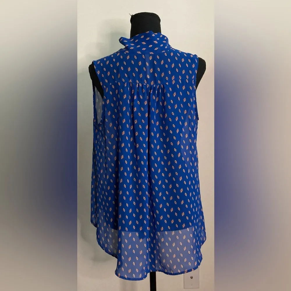 Paper Crane- Business casual blue blouse Size‎ S/M - Image 3