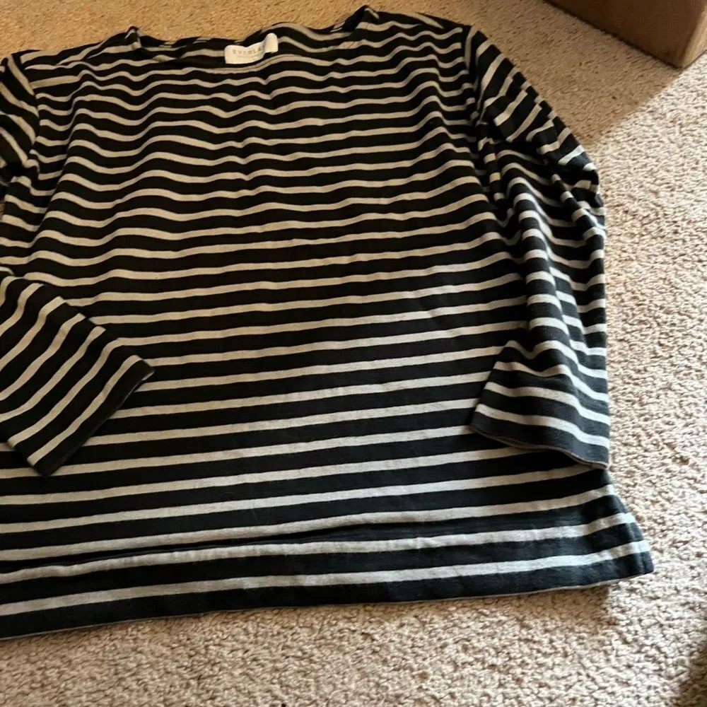 Everlane  small striped blouse - Image 4