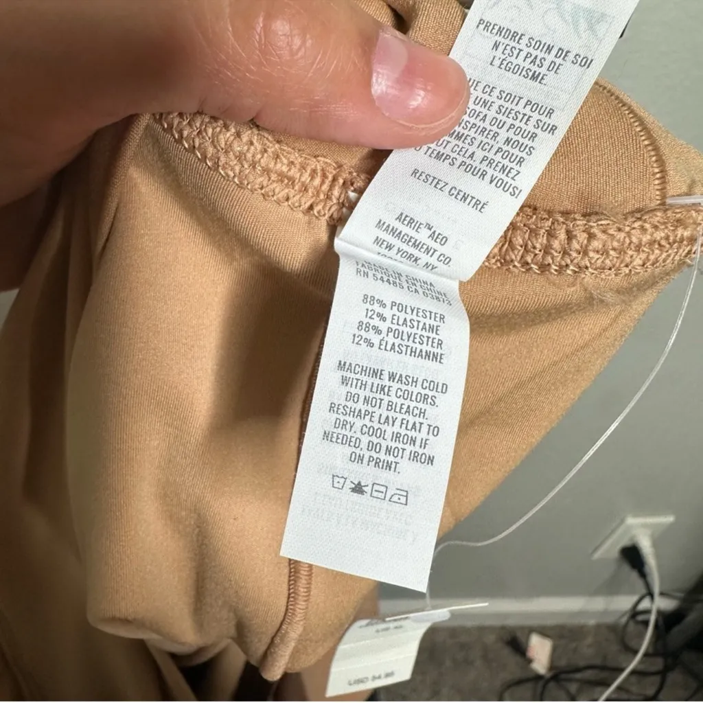 NWT AERIE Offline Women's Real Me Tennis Skirt XL Tan Skort Pleated Pockets - Image 9