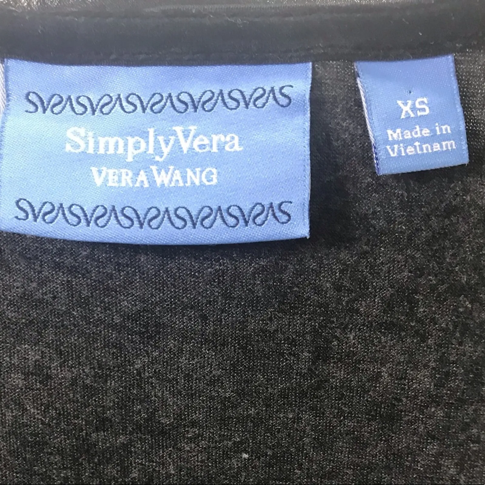 Simply Vera Vera Wang Sequined Top Black Grey XS - Image 7