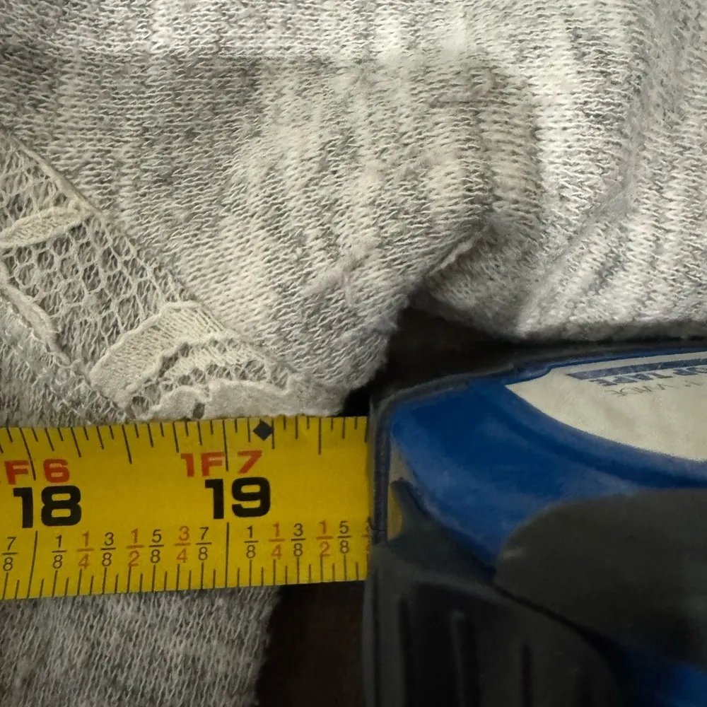 Maurices Gray & Cream Lace Knit Dress XL | Casual Comfortable Athleisure Boho - Image 12