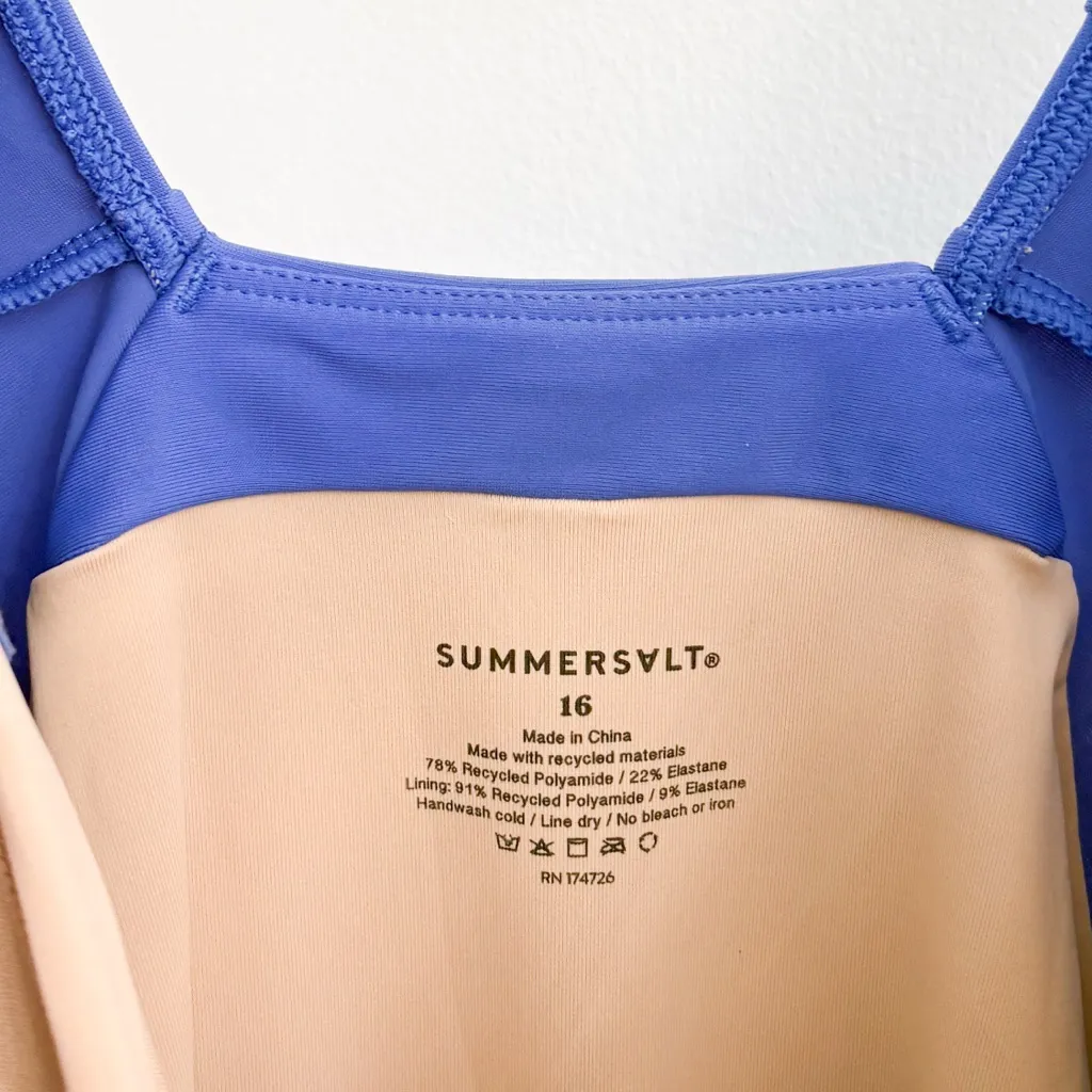 Summersalt Azure Blue Ruched Backflip Swimsuit 16 - Image 6