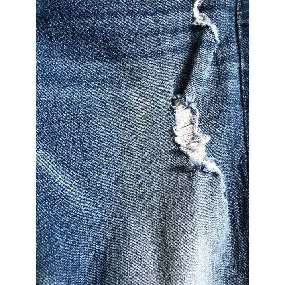 7 For All Mankind Josefina Boyfriend Mid Rise Medium Wash Jeans - Image 8