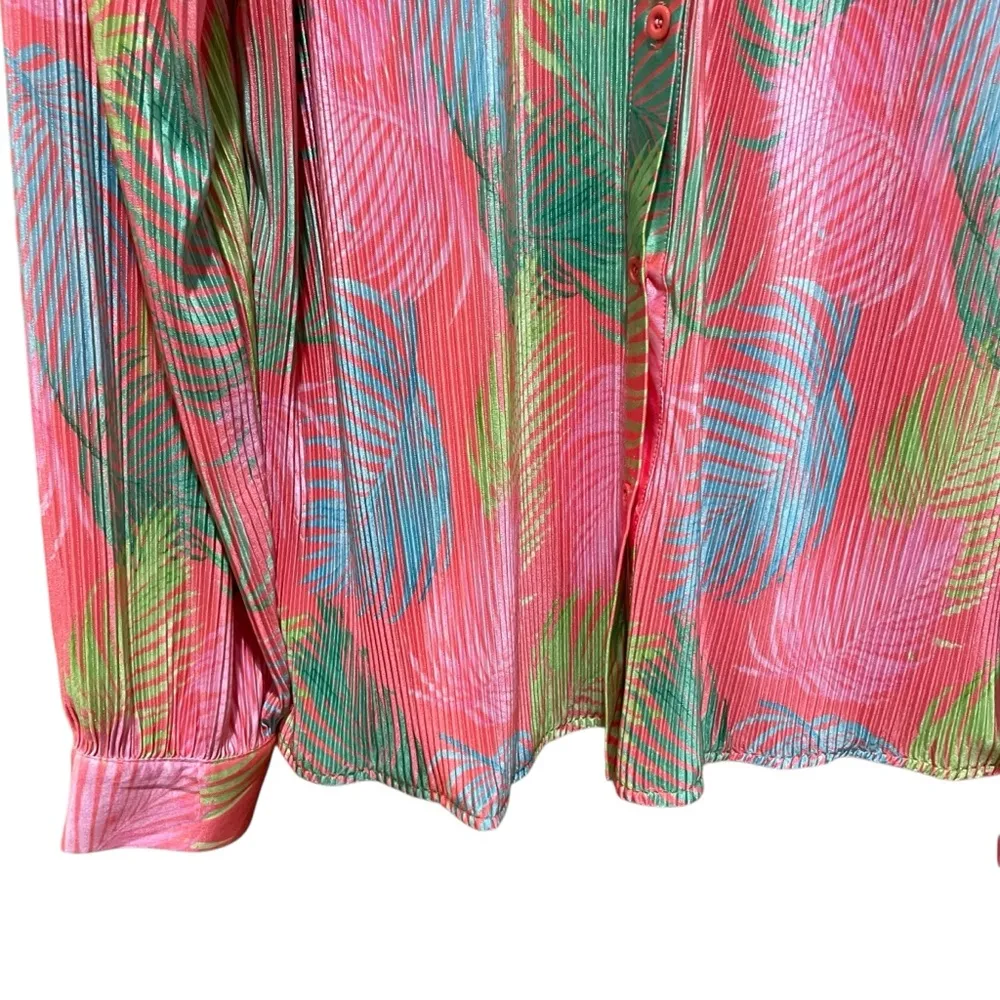 Jess Lea Malibu Sunset Pleated Set Pink and Green Multicolor Women’s Size Medium - Image 5