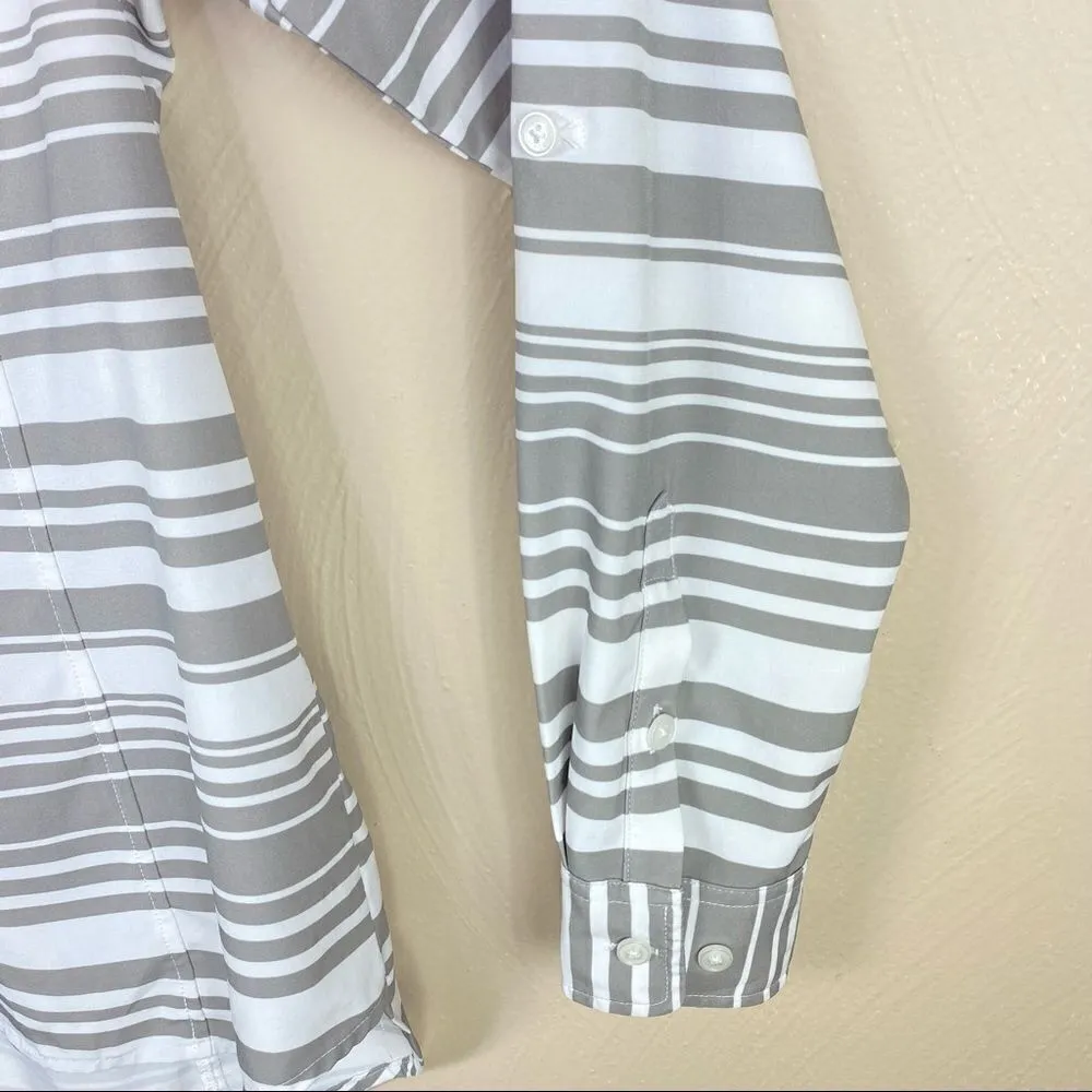 Orvis Striped Button Front‎ Long Sleeve Shirt S - Image 6
