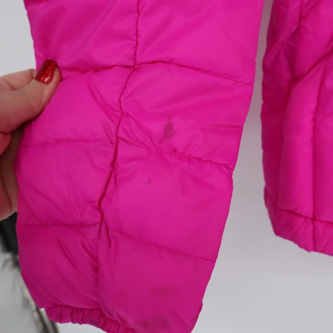 HEAT Lightweight Puffer Jacket Pink Full Zip M Down Feather Blend Size M - Image 10