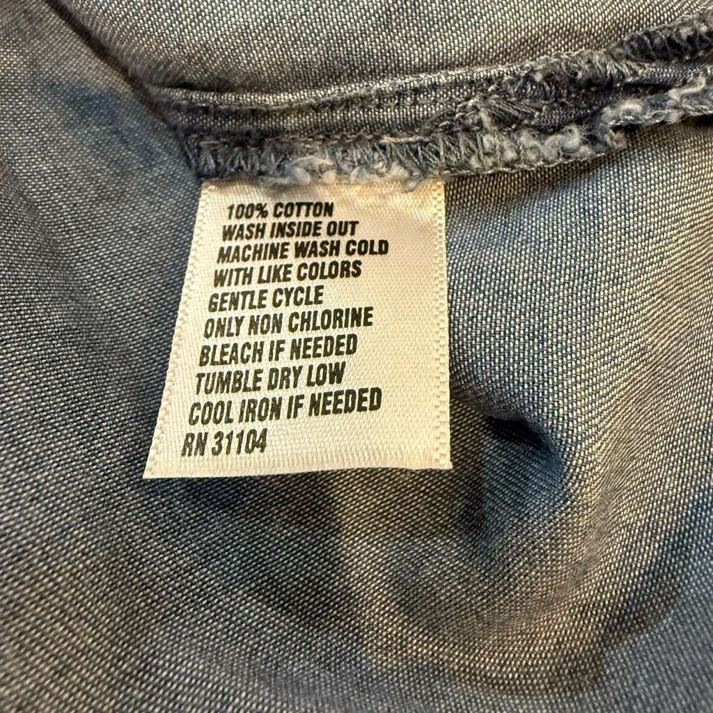 Crown & Ivy Dark Chambray Shirt - Image 5