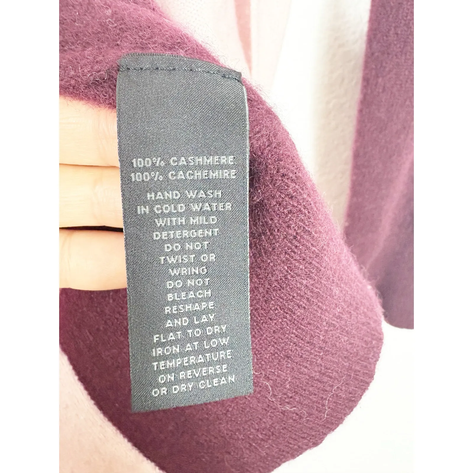 Saks Fifth Avenue 100% Cashmere Long Cardigan Sweater Medium Color Block Cozy - Image 6