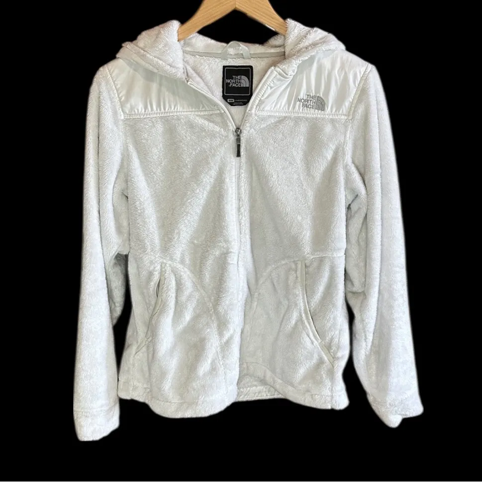 The North Face Ivory White Oso Monkey Fleece Zip Up Hoodie - Image 5