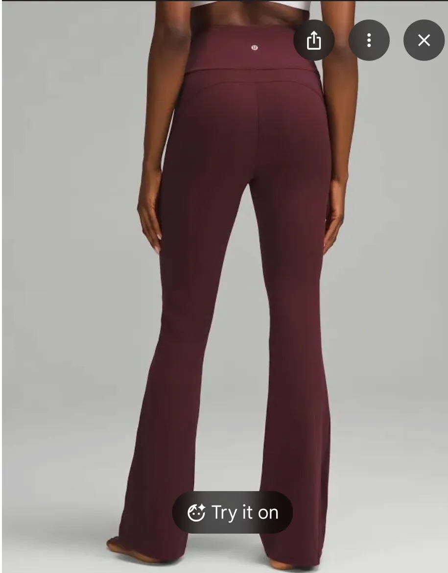 Lululemon Groove Nulu Super-high-rise Flared Women Pants - Garnet - Image 2