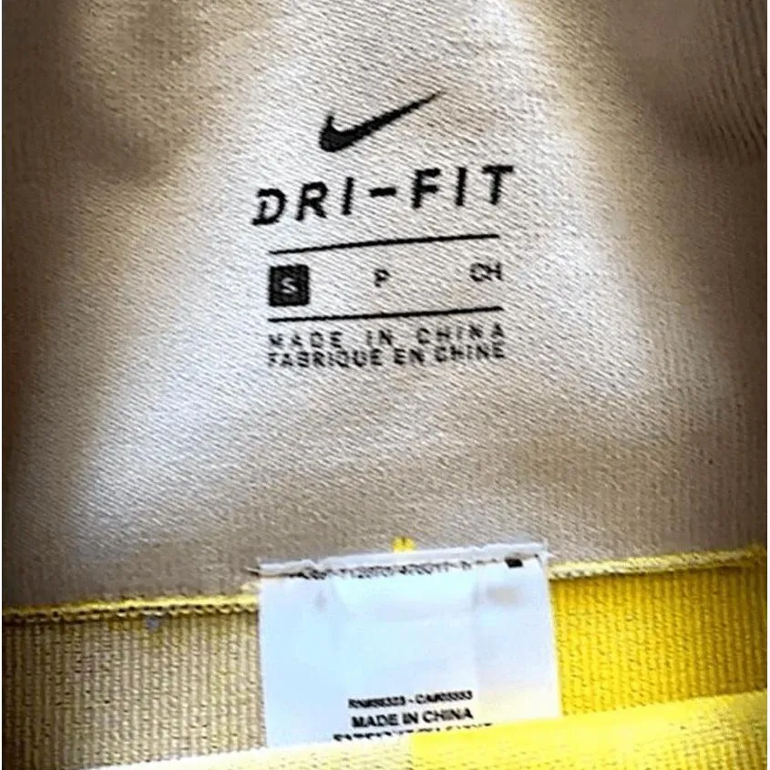 Nike Leggings Womens Gray Yellow Geometric Cropped DriFit Active Sporty - Image 7