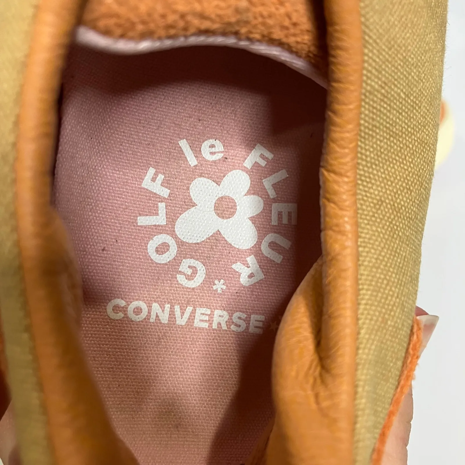 Converse x Golf Le fleur GLF 2.0 sneakers in curry copper tan women's size 9 Orange - Image 8