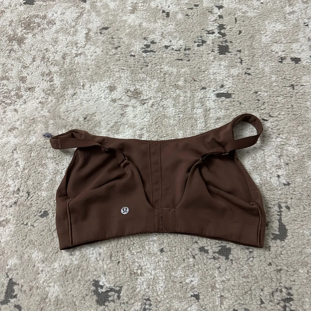 Lululemon  In Alignment Straight-Strap Bra *Light Support, C/D Cup Size 10 - Java - Image 4