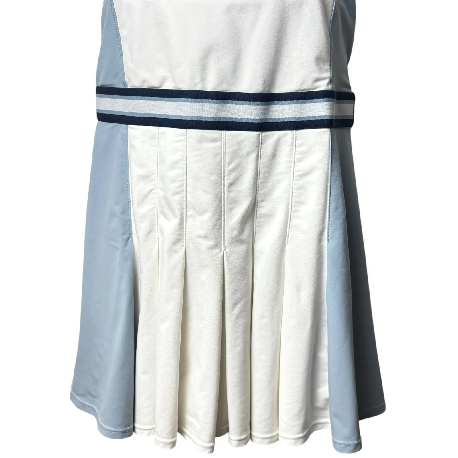 The Upside Legacy Lucette Dress Blue White Pleated Athletic Tennis Pickleball L Size L - Image 5