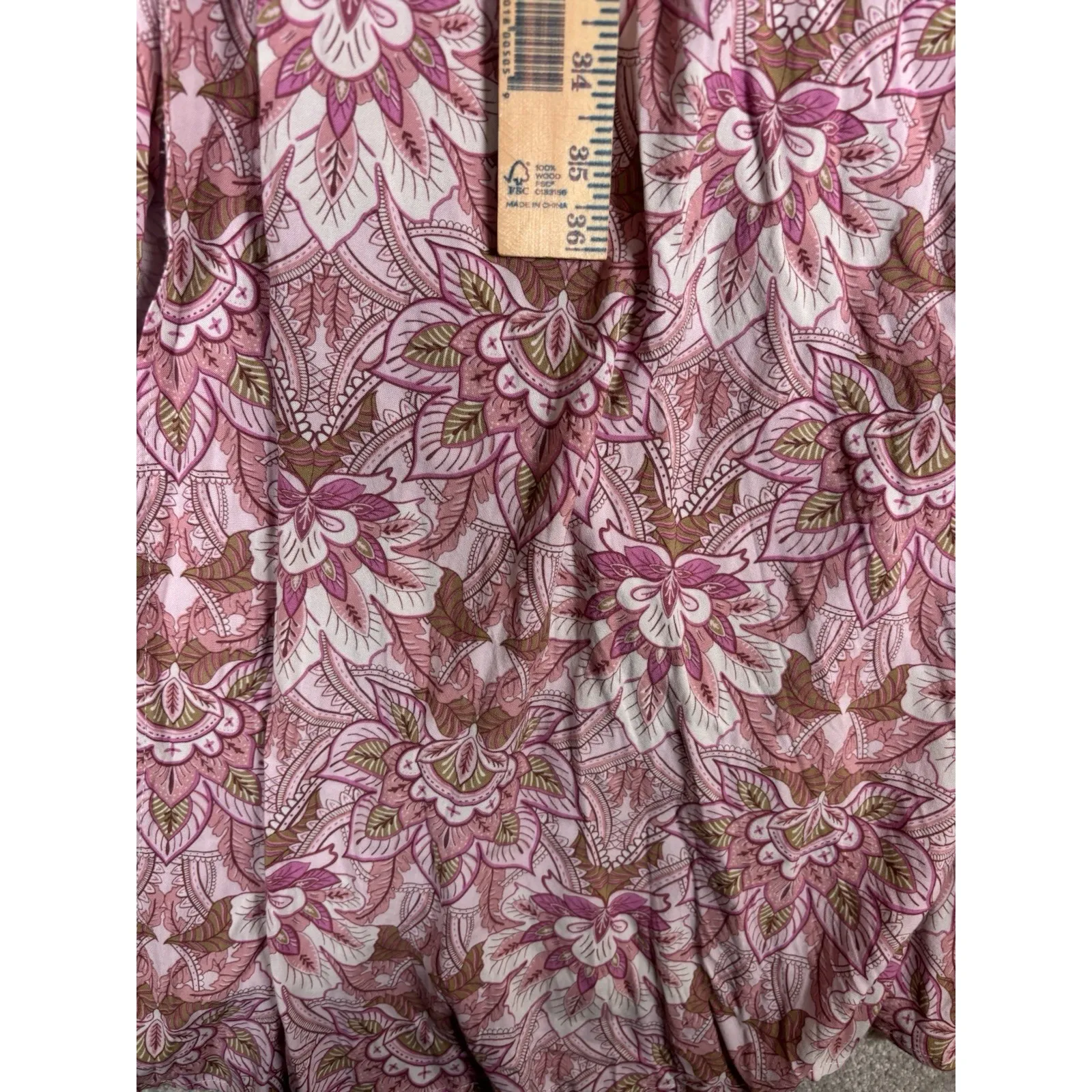 Pedal And Pup Newell Dress Size 8 maxi length‎ medium Pink Floral - Image 8