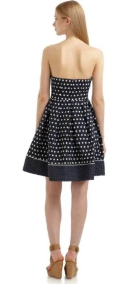 NWOT  New York strapless navy blue and white dress. S XS - Image 2