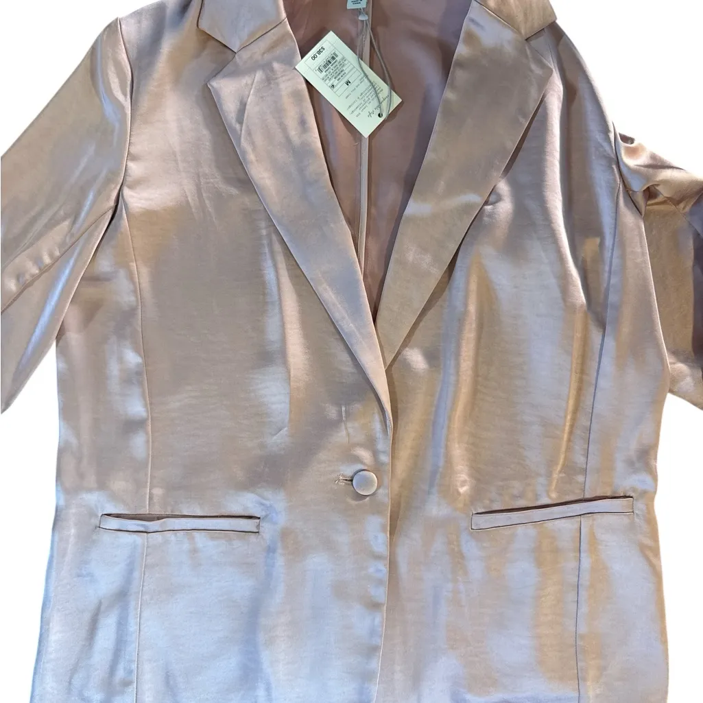 A New Day  Blush Satin Women's Blazer‎ - Image 6